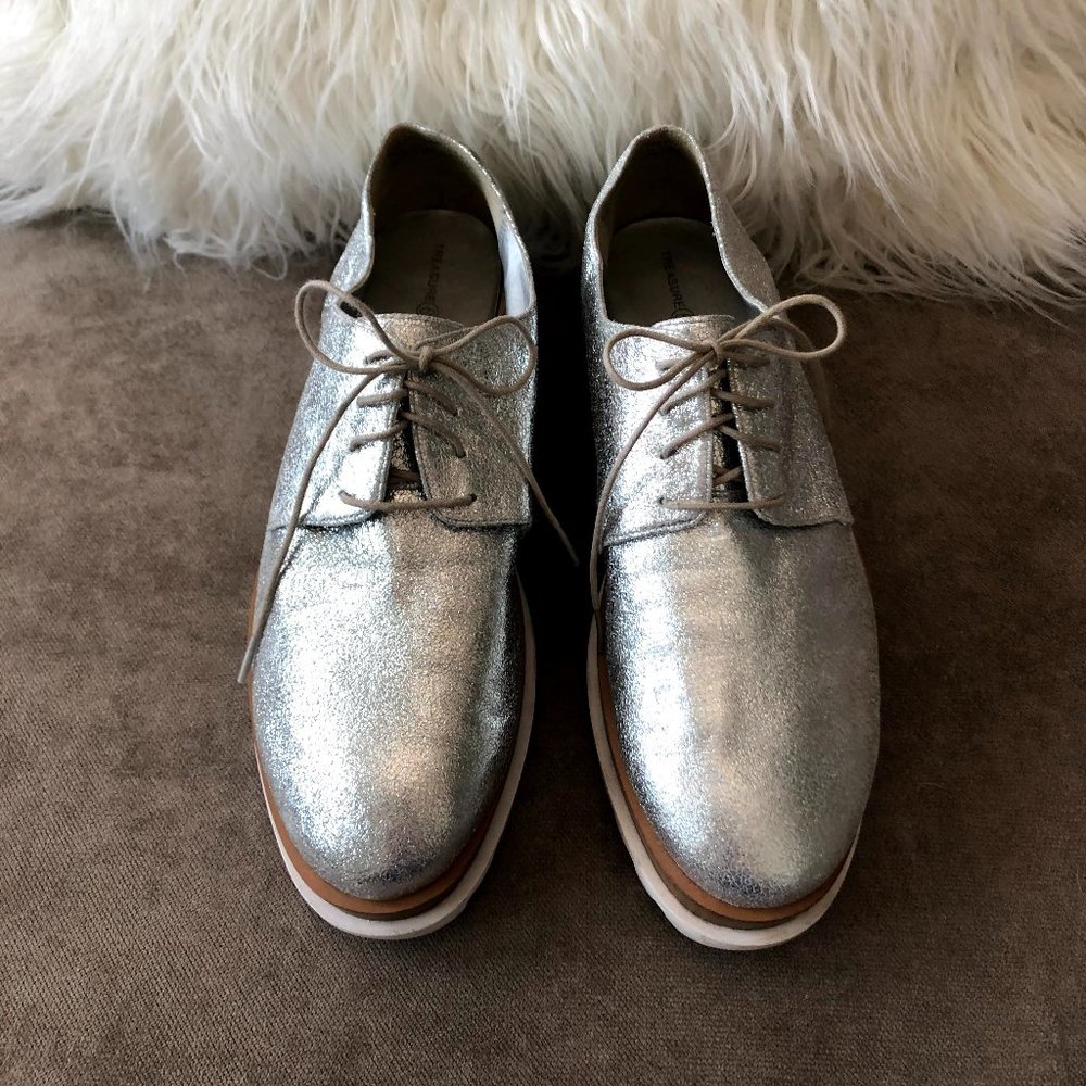 TREASURE & BOND Metallic Platform Derby